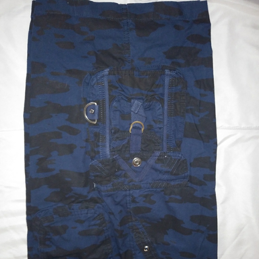 Men camouflage cargo shorts